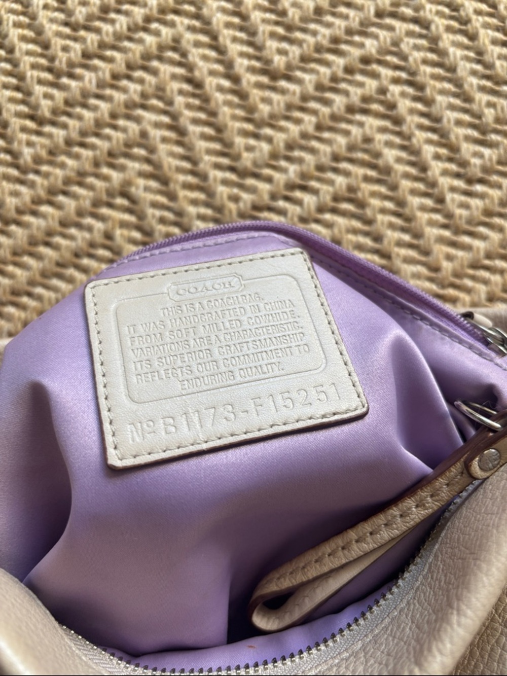 Coach Pebbled Leather Hobo Bag - Picture 8 of 10